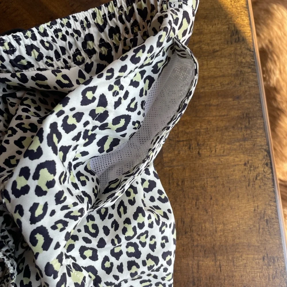 PacSun Black and White Animal Print Swim Trunks - Picture 5 of 6